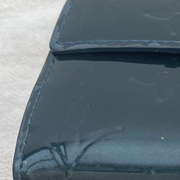 Louis Vuitton Vernis Leather Sarah Wallet Blue Nuit - Preowned - Picture 8 of 15